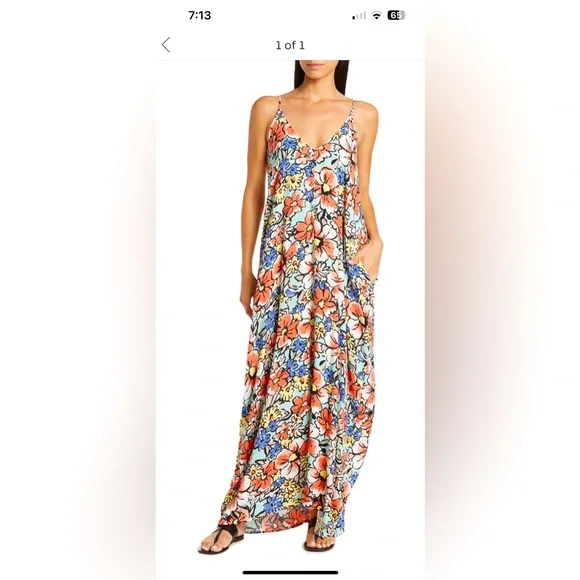 knee length dresses for ladies Women's Essential Flowy Sleeveless Maxi Dress